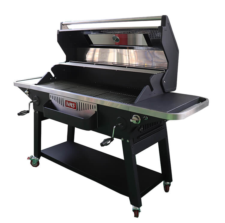 gas and charcoal protable bbq grill