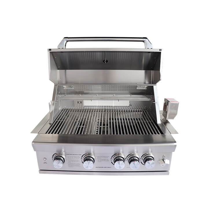 stainless steel built in gas bbq grill