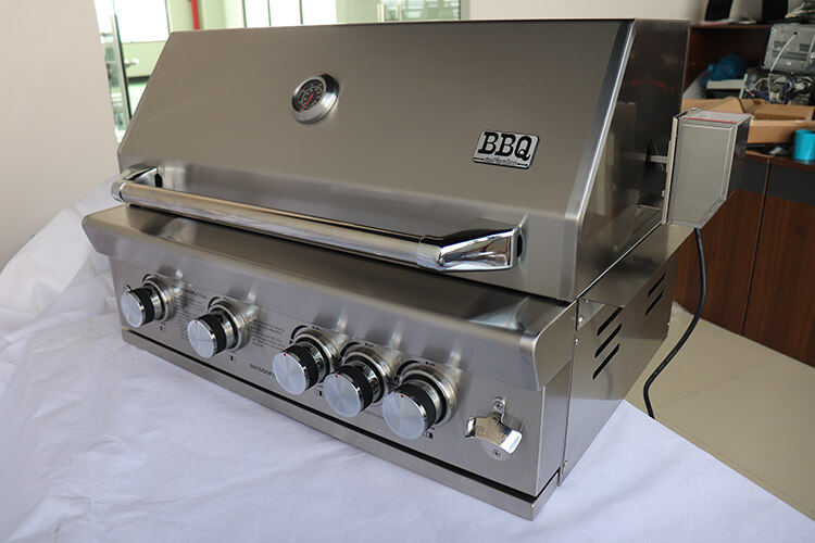 stainless steel built in gas bbq grill