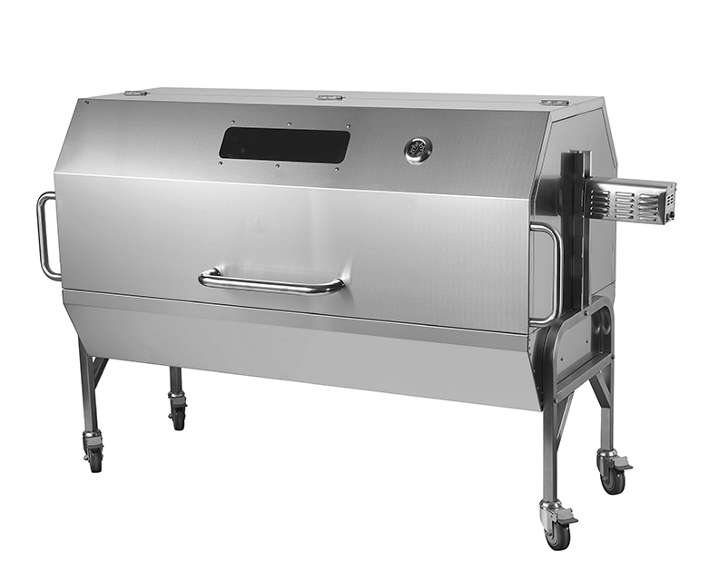 large gas and charcoal pig lamb spit roaster