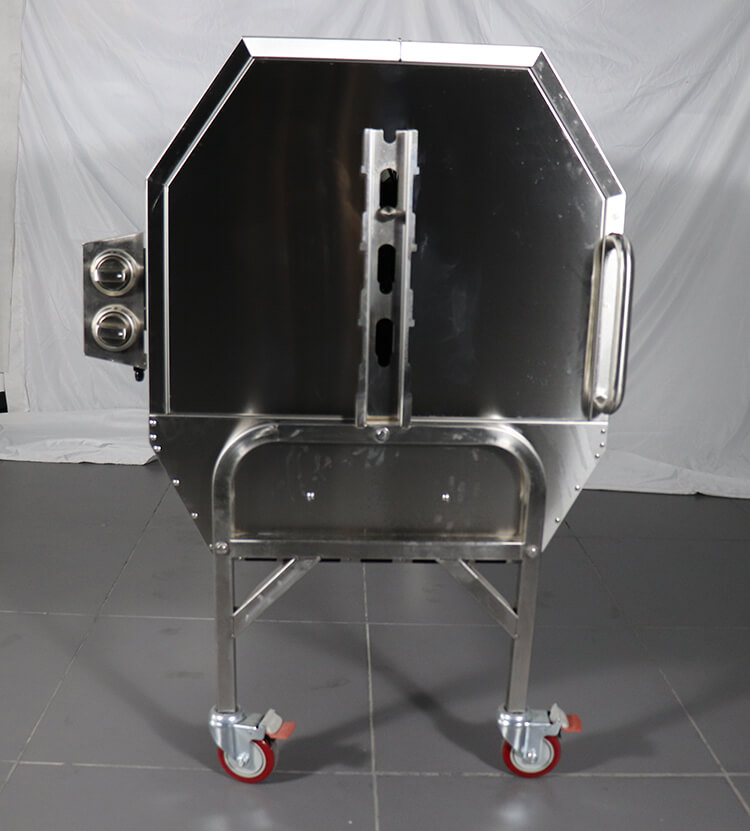 large gas and charcoal pig lamb spit roaster